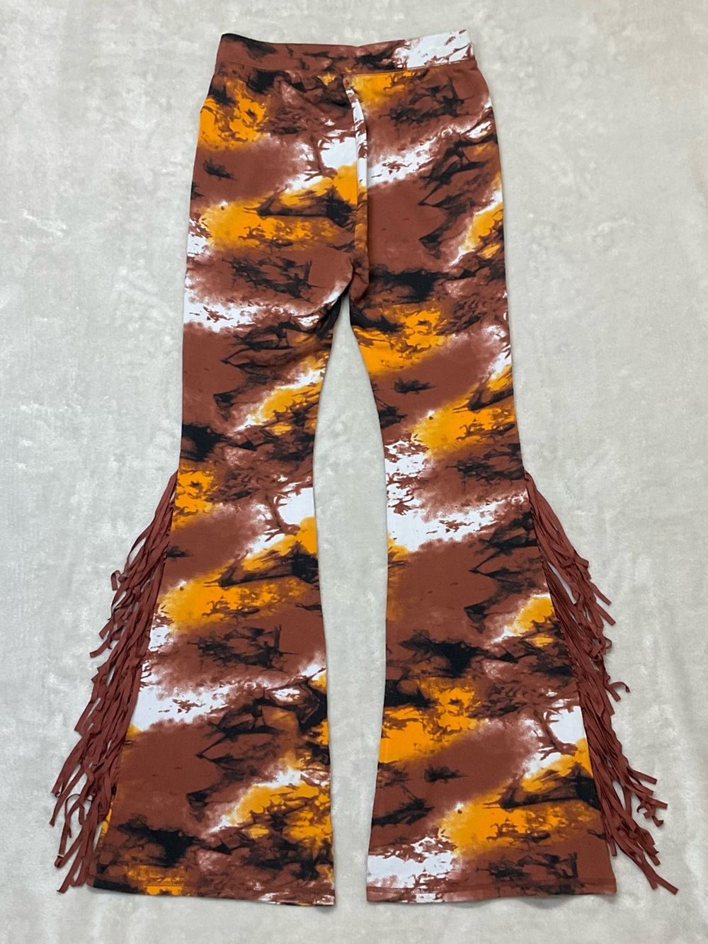 Idyllwind Tie Dye Fringe Pull On Flare Shaker Pants Womens S - Picture 5 of 8